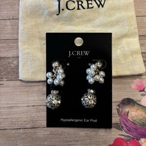 Sparkly J. Crew earrings! Dust bag included. Perfect for special occasions 💎
